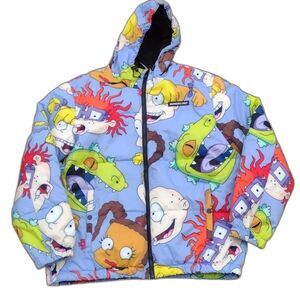 Members Only x Nickelodeon Rugrats Cartoon Puffer Coat Size Large